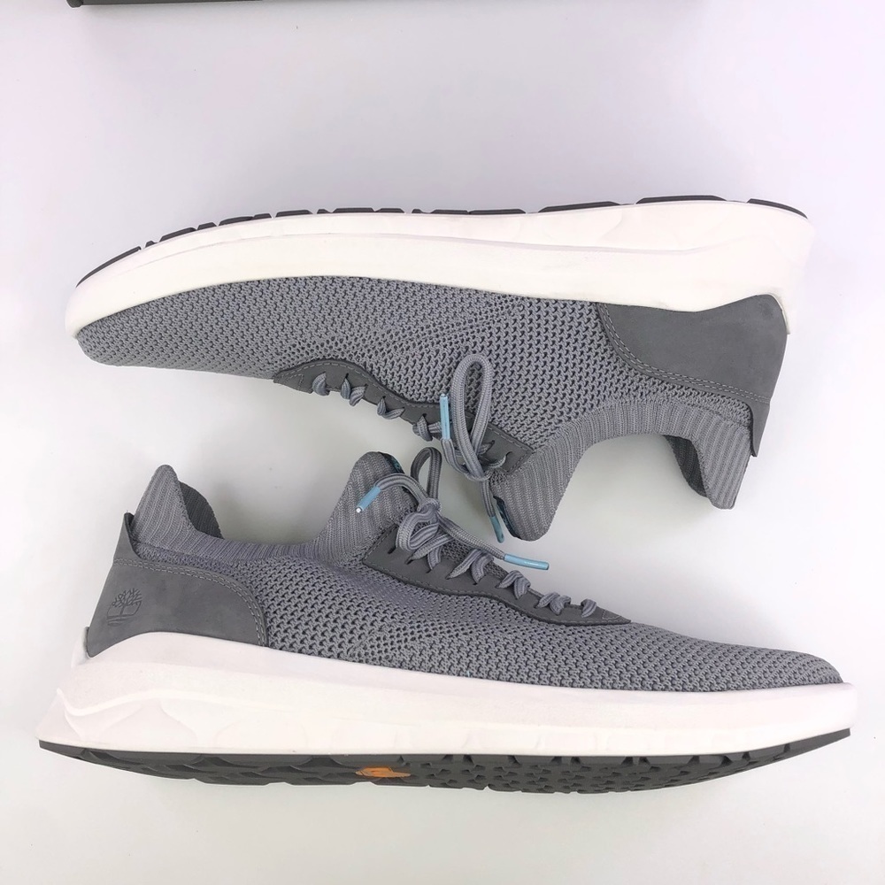 Timberland Broadstreet Ultra Medium Grey Knit Oxford Shoes - Picture 2 of 8